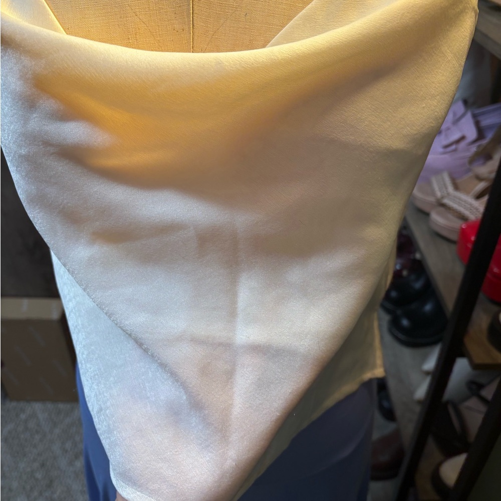 Satin Cream Top - Picture 6 of 6
